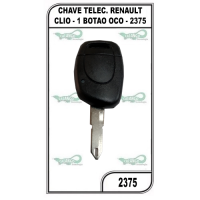 CHAVE TELEC. RENAULT CLIO 1 BOTÃO OCO -  2375